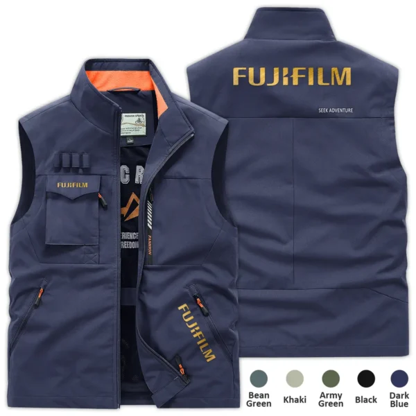 Fujifilm Gift For Photographers Photography Outdoor Vest BLPV2710240A2FJF - DarkBlue