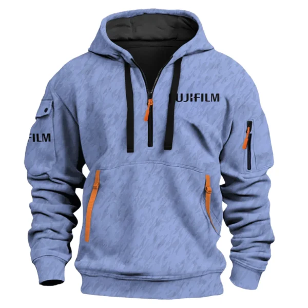 Fujifilm Photography Videography Exclusive Logo Fashion Hoodie Half Zipper BLPT10225FJF - Color 10