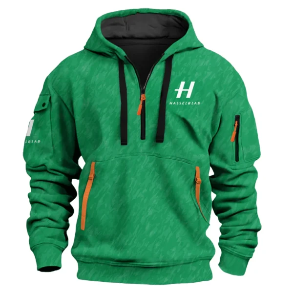 Hasselblad Photography Videography Exclusive Logo Fashion Hoodie Half Zipper BLPT10225HSB - Color 25