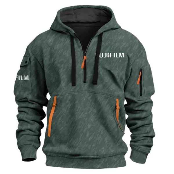 Fujifilm Photography Videography Exclusive Logo Fashion Hoodie Half Zipper BLPT10225FJF - Color 38