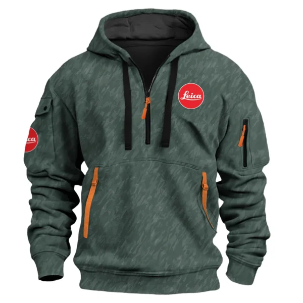 Leica Photography Videography Exclusive Logo Fashion Hoodie Half Zipper BLPT10225LC - Color 38