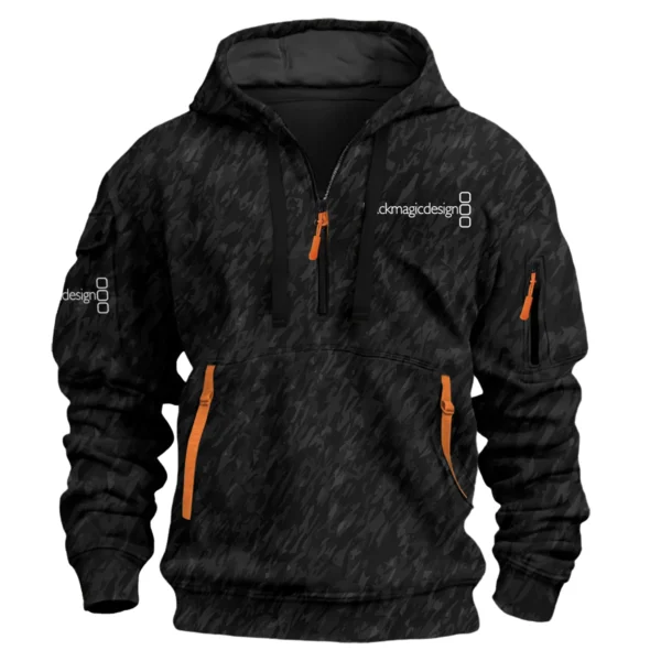 Blackmagic Design Photography Videography Exclusive Logo Fashion Hoodie Half Zipper BLPT10225BMD - Color 63