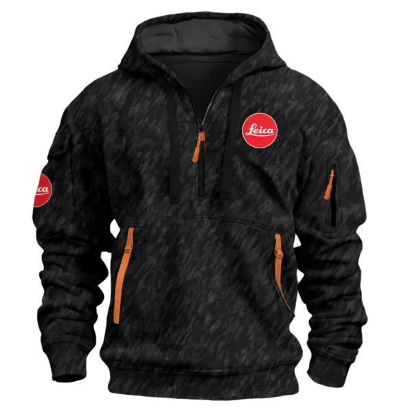 Leica Photography Videography Exclusive Logo Fashion Hoodie Half Zipper BLPT10225LC - Color 63