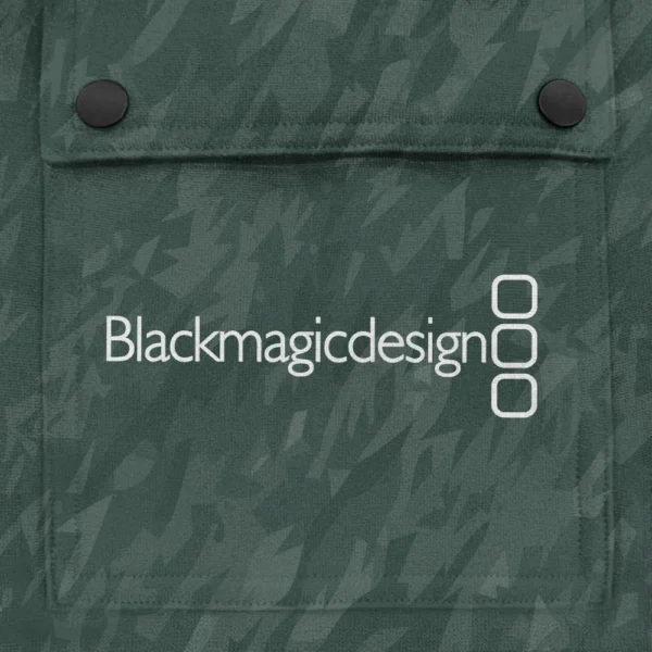 Blackmagic Design Photography Videography Exclusive Logo Fashion Hoodie Half Zipper BLPT10225BMD - Color 38 - Image 2