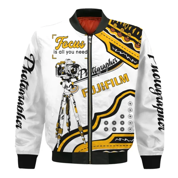 Focus Is All You Need Fujifilm Photography Gift For Photographers All Over Prints BL2610240A1FJF - Bomber - Image 2