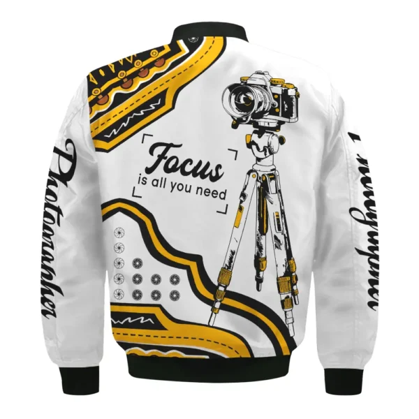 Focus Is All You Need Blackmagic Design Photography Gift For Photographers All Over Prints BL2610240A1BMD - Bomber - Image 3