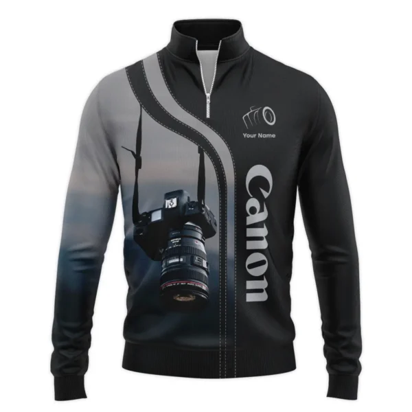 Personalized Gifts Custom Your Name Canon Photography Gift For Photographers All Over Prints BL2510240A1CN - Quarter-Zip Jacket - Image 2