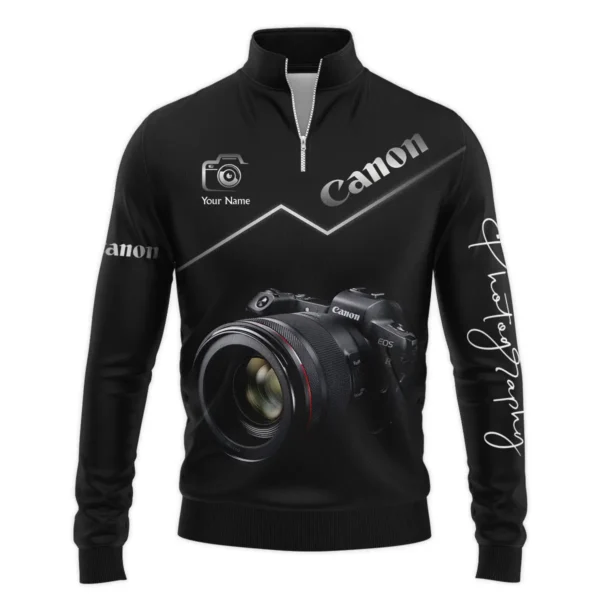 Personalized Gift Custom Name Canon Camera Photography Gift For Photographers All Over Prints BLPT811240A1CN - Quarter-Zip Jacket - Image 2