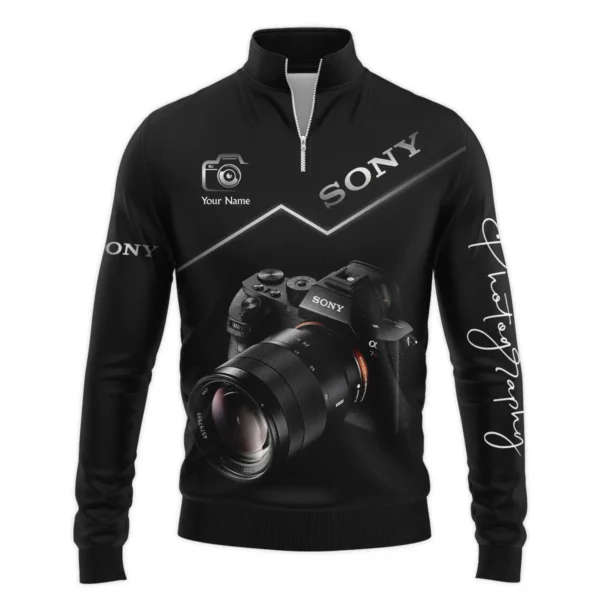 Personalized Gift Custom Name Sony Camera Photography Gift For Photographers All Over Prints BLPT811240A1SN - Quarter-Zip Jacket - Image 2