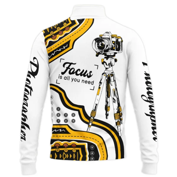 Focus Is All You Need Blackmagic Design Photography Gift For Photographers All Over Prints BL2610240A1BMD - Quarter-Zip Jacket - Image 3