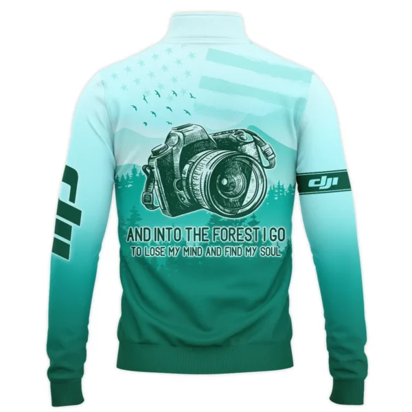 And Into The Forest I Go To Lose My Mind And Find My Soul DJI Photography Gift For Photographers All Over Prints BL2810240A1DJI - Quarter-Zip Jacket - Image 3