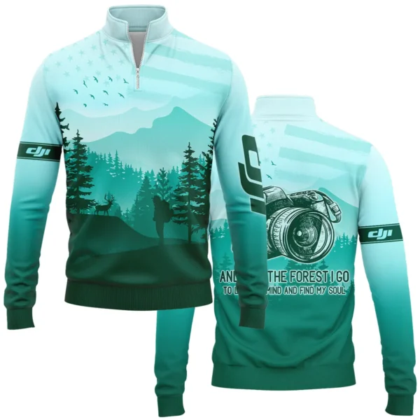 And Into The Forest I Go To Lose My Mind And Find My Soul DJI Photography Gift For Photographers All Over Prints BL2810240A1DJI - Quarter-Zip Jacket