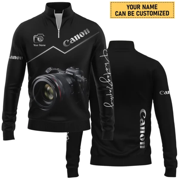 Personalized Gift Custom Name Canon Camera Photography Gift For Photographers All Over Prints BLPT811240A1CN - Quarter-Zip Jacket