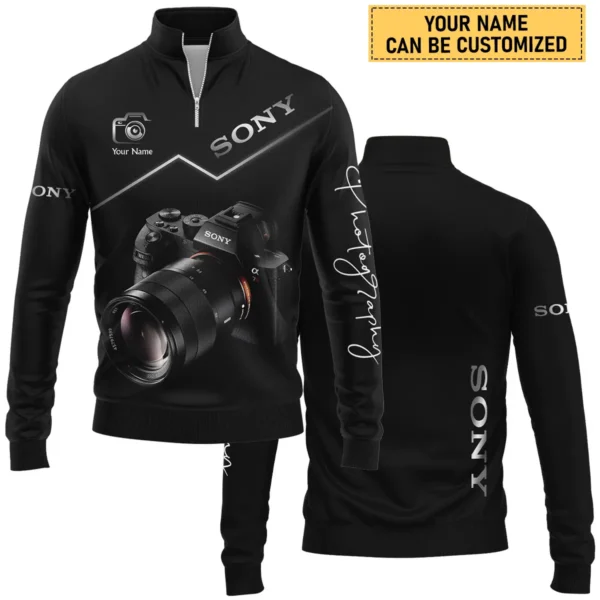 Personalized Gift Custom Name Sony Camera Photography Gift For Photographers All Over Prints BLPT811240A1SN - Quarter-Zip Jacket