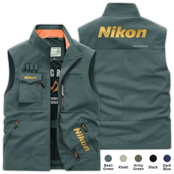 Nikon Gift For Photographers Photography Outdoor Vest BLPV2710240A2NK - BeanGreen