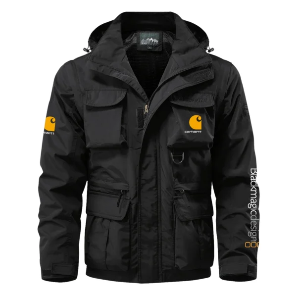 Carhartt x Blackmagic Design Gift For Photographers Multi Pocket Jacket Detachable Hood and Sleeves BL2611240A5CARBMD - Black - Image 2