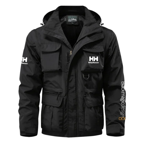 Helly Hansen x Blackmagic Design Gift For Photographers Multi Pocket Jacket Detachable Hood and Sleeves BL2611240A5HHBMD - Black - Image 2