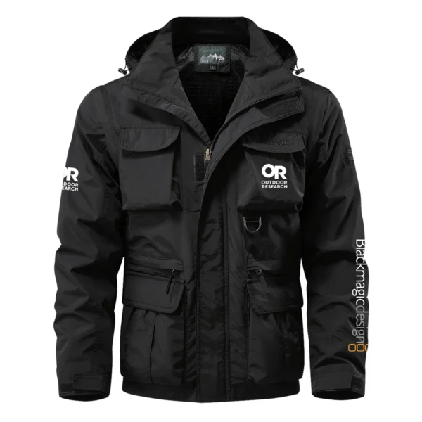 Outdoor Research x Blackmagic Design Gift For Photographers Multi Pocket Jacket Detachable Hood and Sleeves BL2611240A5ORBMD - Black - Image 2