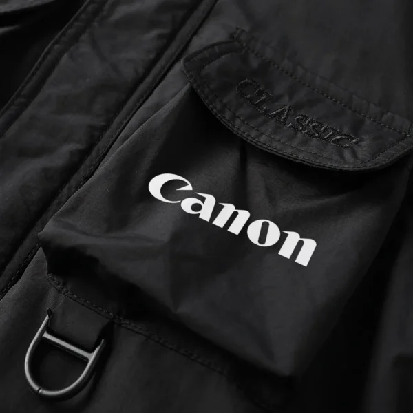Canon Photography Gift For Photographers Multi Pocket Jacket BLPT1811240A1CNMPJ - Black - Image 5