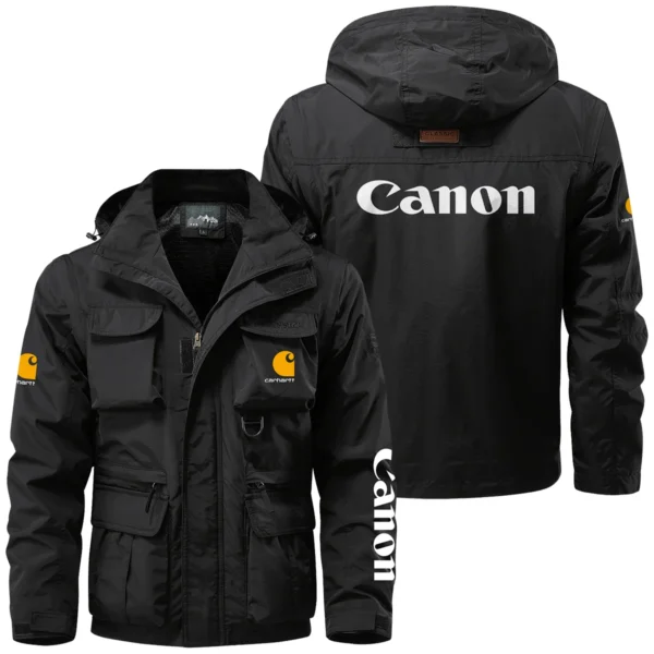 Carhartt x Canon Gift For Photographers Multi Pocket Jacket Detachable Hood and Sleeves BL2611240A5CARCN - Black