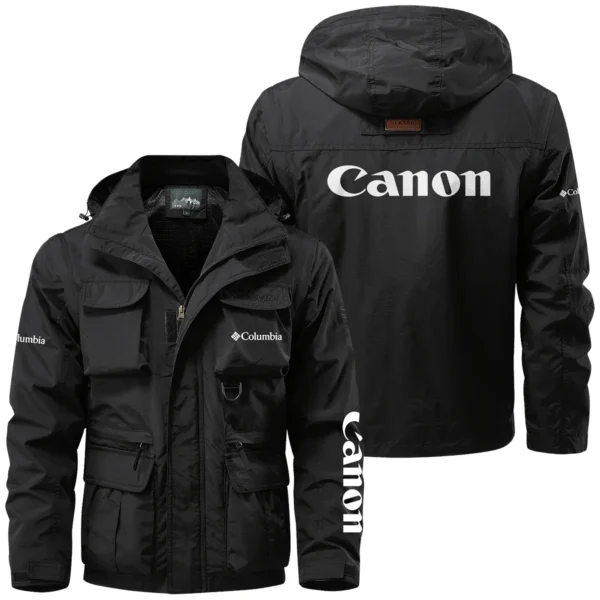 Columbia Sportswear x Canon Gift For Photographers Multi Pocket Jacket Detachable Hood and Sleeves BL2611240A5CSCN - Black