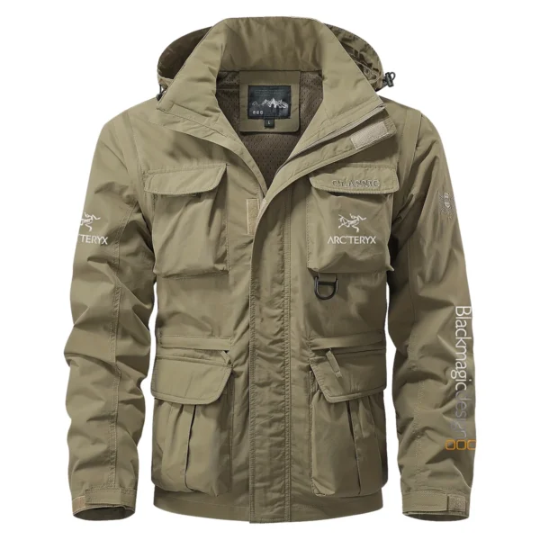 Arc'teryx x Blackmagic Design Gift For Photographers Multi Pocket Jacket Detachable Hood and Sleeves BL2611240A5ATRBMD - Khaki - Image 2