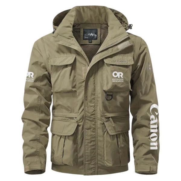 Outdoor Research x Canon Gift For Photographers Multi Pocket Jacket Detachable Hood and Sleeves BL2611240A5ORCN - Khaki - Image 2