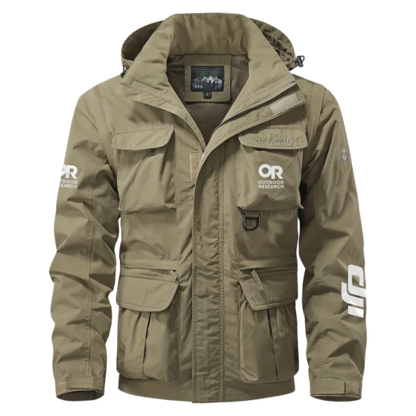 Outdoor Research x DJI Gift For Photographers Multi Pocket Jacket Detachable Hood and Sleeves BL2611240A5ORDJI - Khaki - Image 2