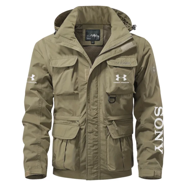 Under Armour x Sony Gift For Photographers Multi Pocket Jacket Detachable Hood and Sleeves BL2611240A5UASN - Khaki - Image 2