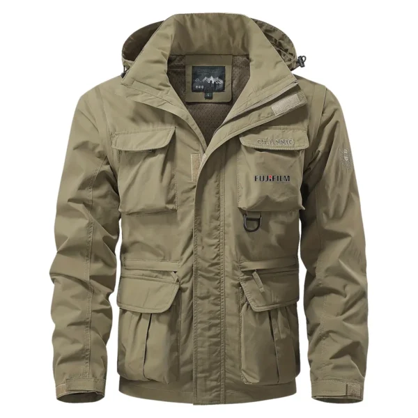 Fujifilm Photography Gift For Photographers Multi Pocket Jacket BLPV99240AFJFMPJ - Khaki