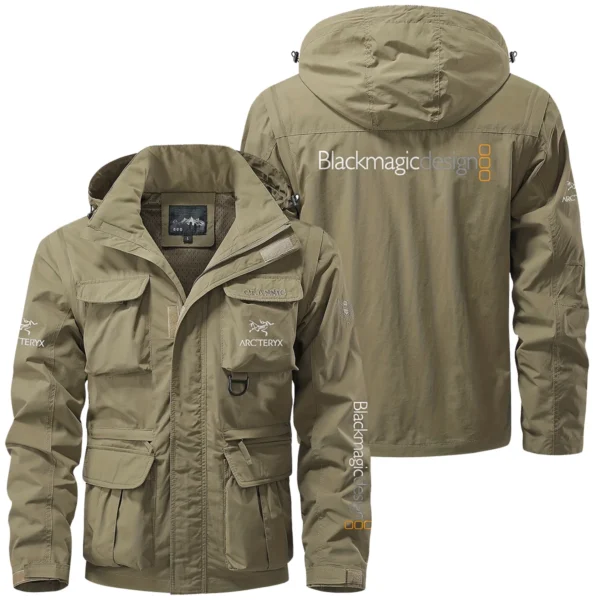 Arc'teryx x Blackmagic Design Gift For Photographers Multi Pocket Jacket Detachable Hood and Sleeves BL2611240A5ATRBMD - Khaki