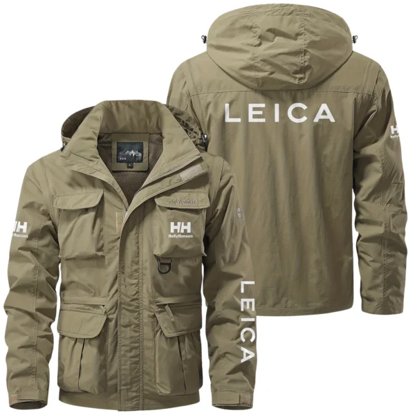 Helly Hansen x Leica Gift For Photographers Multi Pocket Jacket Detachable Hood and Sleeves BL2611240A5HHLC - Khaki