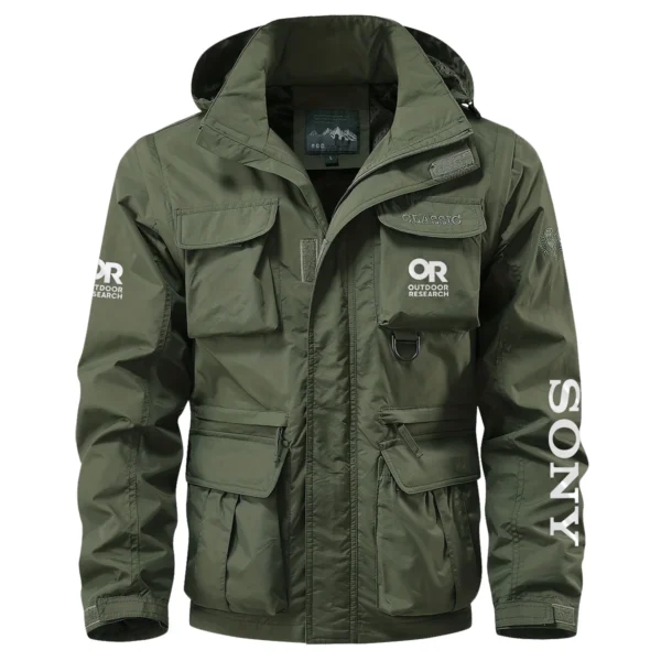 Outdoor Research x Sony Gift For Photographers Multi Pocket Jacket Detachable Hood and Sleeves BL2611240A5ORSN - Army Green - Image 2