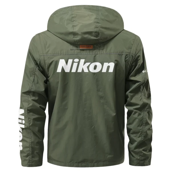 Columbia Sportswear x Nikon Gift For Photographers Multi Pocket Jacket Detachable Hood and Sleeves BL2611240A5CSNK - Army Green - Image 3