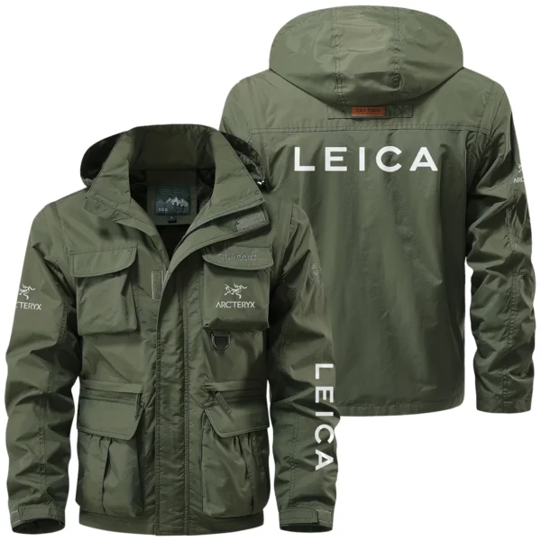 Arc'teryx x Leica Gift For Photographers Multi Pocket Jacket Detachable Hood and Sleeves BL2611240A5ATRLC - Army Green