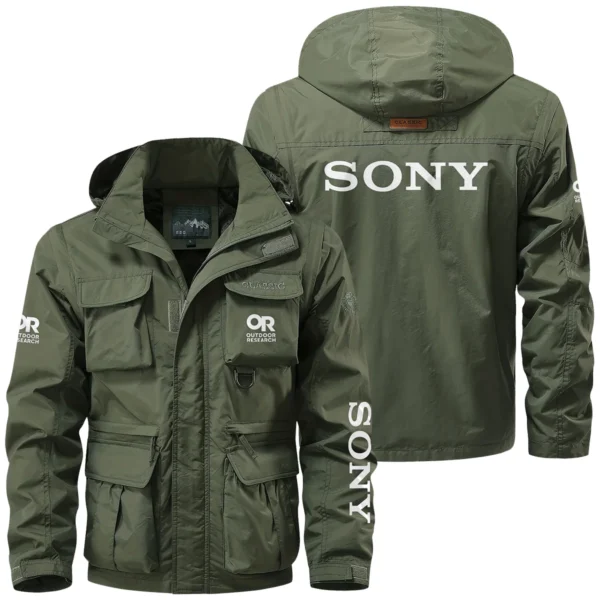 Outdoor Research x Sony Gift For Photographers Multi Pocket Jacket Detachable Hood and Sleeves BL2611240A5ORSN - Army Green