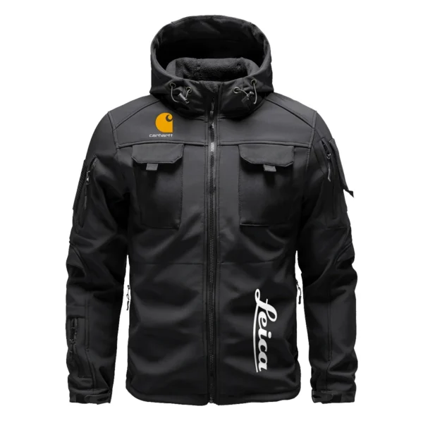Carhartt x Leica Gift For Photographers Outdoor Tactical Beetle Hooded Jacket With Pockets - BL2611240A4CARLC - Black - Image 2