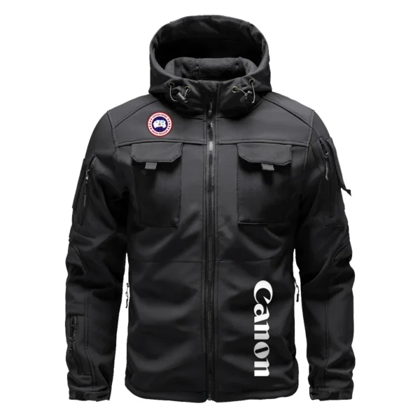 Canada Goose x Canon Gift For Photographers Outdoor Tactical Beetle Hooded Jacket With Pockets - BL2611240A4CGCN - Black - Image 2