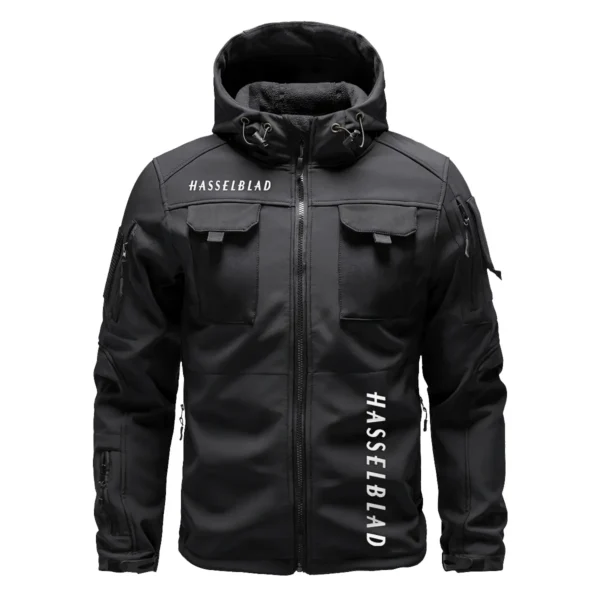 Hasselblad Photography Gift For Photographers Outdoor Tactical Beetle Hooded Jacket With Pockets - BLPT1311240A1HSBBHJ - Black - Image 2