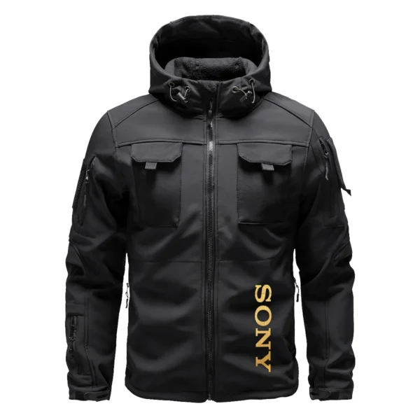Sony Photography Gift For Photographers Outdoor Tactical Beetle Hooded Jacket With Pockets - BLPT711240A1SNBHJ - Black - Image 2