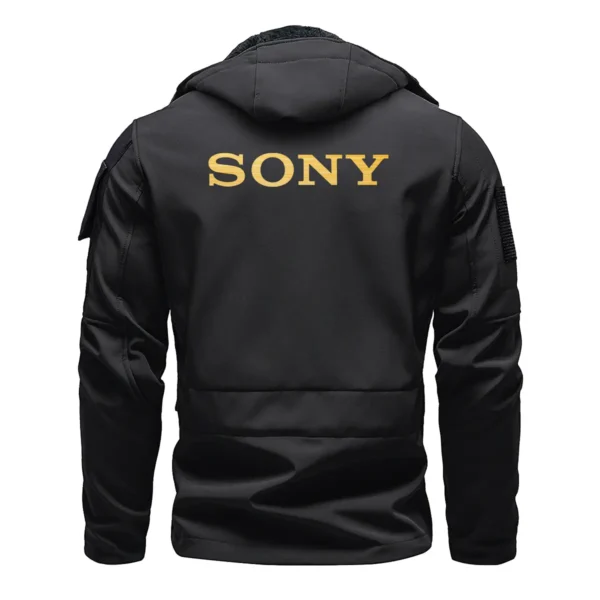 Sony Photography Gift For Photographers Outdoor Tactical Beetle Hooded Jacket With Pockets - BLPT711240A1SNBHJ - Black - Image 3