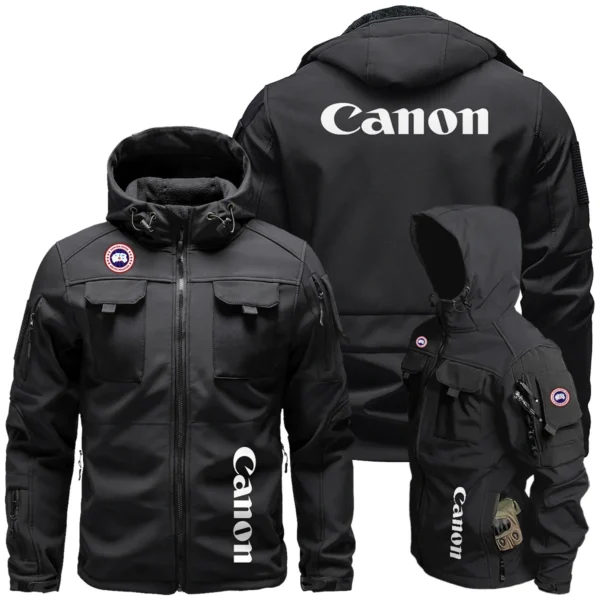 Canada Goose x Canon Gift For Photographers Outdoor Tactical Beetle Hooded Jacket With Pockets - BL2611240A4CGCN - Black