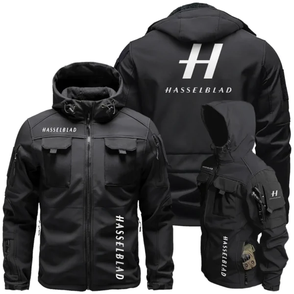 Hasselblad Photography Gift For Photographers Outdoor Tactical Beetle Hooded Jacket With Pockets - BLPT1311240A1HSBBHJ - Black