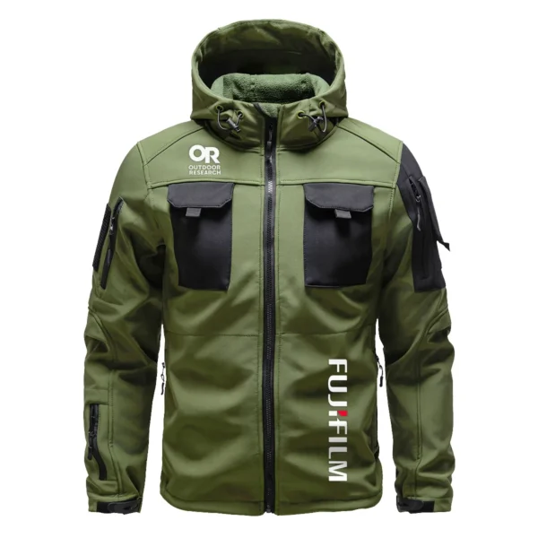 Outdoor Research x Fujifilm Gift For Photographers Outdoor Tactical Beetle Hooded Jacket With Pockets - BL2611240A4ORFJF - ArmyGreen - Image 2