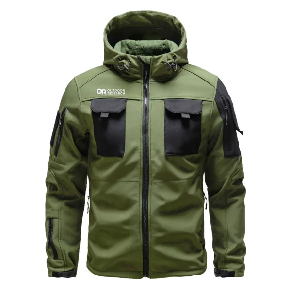 Outdoor Research Outdoor Clothing Brand Gift For Photographers Outdoor Tactical Beetle Hooded Jacket With Pockets - BLBR912240A1ORBHJ - ArmyGreen - Image 2