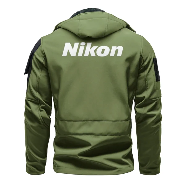 Helly Hansen x Nikon Gift For Photographers Outdoor Tactical Beetle Hooded Jacket With Pockets - BL2611240A4HHNK - ArmyGreen - Image 3