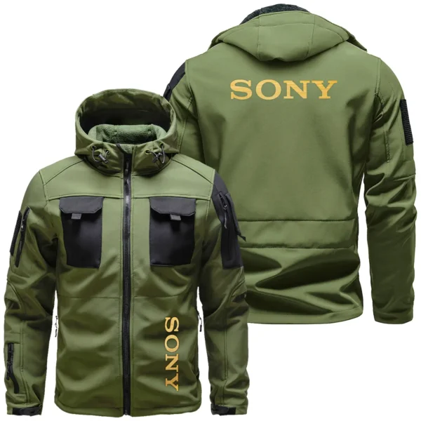 Sony Photography Gift For Photographers Outdoor Tactical Beetle Hooded Jacket With Pockets - BLPT711240A1SNBHJ - ArmyGreen