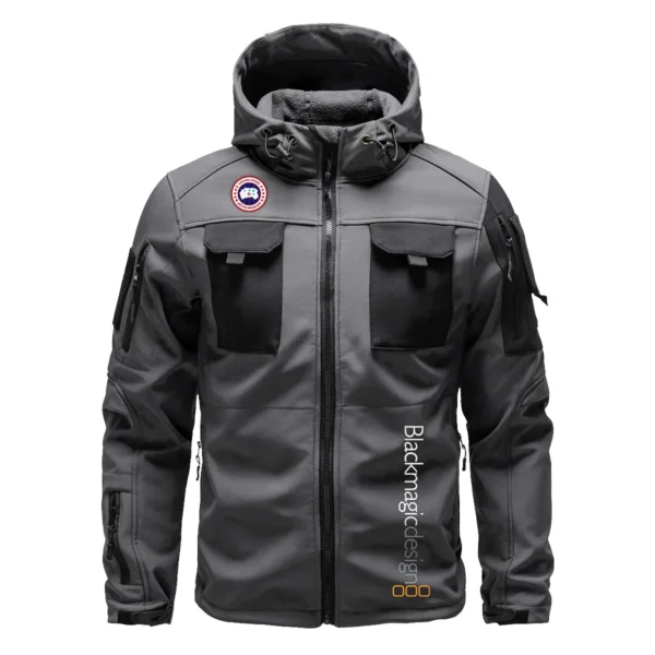 Canada Goose x Blackmagic Design Gift For Photographers Outdoor Tactical Beetle Hooded Jacket With Pockets - BL2611240A4CGBMD - Gray - Image 2