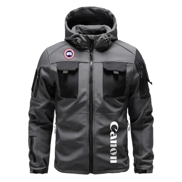 Canada Goose x Canon Gift For Photographers Outdoor Tactical Beetle Hooded Jacket With Pockets - BL2611240A4CGCN - Gray - Image 2