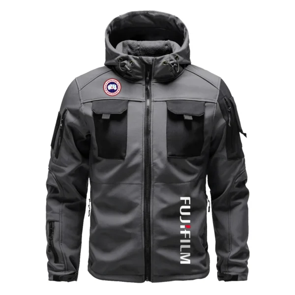 Canada Goose x Fujifilm Gift For Photographers Outdoor Tactical Beetle Hooded Jacket With Pockets - BL2611240A4CGFJF - Gray - Image 2